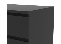 Ladekast Naia 154x50x71cm - melamine - mat zwart