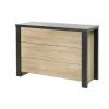 Ladekast Phaedra 120x48x83cm - decor - Franse eik/nox