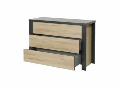 Ladekast Phaedra 120x48x83cm - decor - Franse eik/nox
