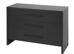 Ladekast Rosie 110x46x76cm - melamine - nox zwart