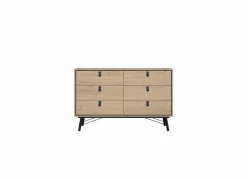 Ladekast Ry 151x41x95cm - decor - bruin/zwart