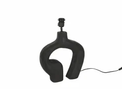 Lampenvoet E27 H30cm - hout - metaal