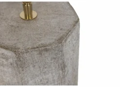 Lampenvoet E27 Ø17x37cm - steen - grijs