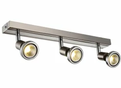 LED spot met 3 spots 5W GU10 chroom