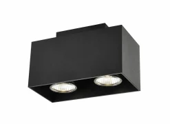 LED spot met 2 spots 5W GU10 zwart