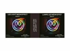 Ledlamp Neon Happy Face 15x15cm - kunststof - multicolor