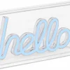 Ledlamp Neon Hello 23x15,5cm - kunststof - blauw