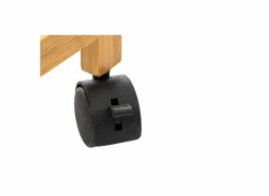 Linnenmand bamboe op wieltjes 55x28x80cm naturel