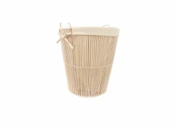Linnenmand Muna Ø43x51cm - katoenkoord - naturel
