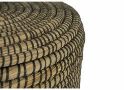 Linnenmand Yasuke Ø45x50/Ø40x45cm set van 2 naturel