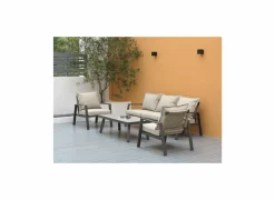 Loungeset Arctica aluminium antraciet