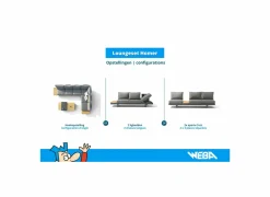 Loungeset Homer aluminium - grijs naturel