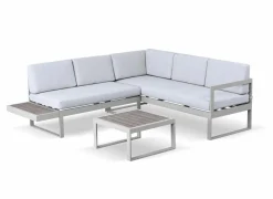 Loungeset Tonale aluminium polywood - greige