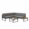 Loungeset Yin aluminium - antraciet