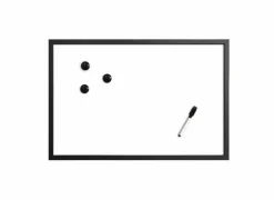 Magnetisch whiteboard 40x60cm - FSC - grijs & zwart