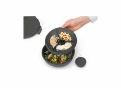 Brabantia Make&Take Salade Lunchkom 1,3L dark grey