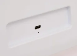 Make-up spiegel Holly 27x32cm - ABS & glas - wit