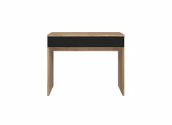 Make-up tafel Dalate 100x41x80cm - decor - kastanje eik & mat zwart