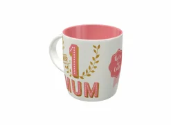 Mok Mum 33cl - porselein - roze & wit
