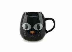 Bergers Mok Wake Cat 40cl - keramiek - zwart