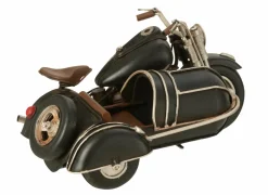 J line Moto Antiek 26x17,5x12cm - metaal - zwart