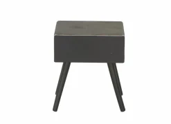 Nachtkastje Esperanto 40x40x46cm - den massief & decor - naturel & zwart