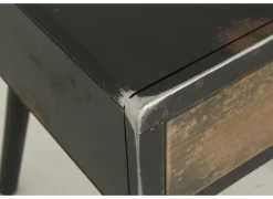 Nachtkastje Esperanto 40x40x46cm - den massief & decor - naturel & zwart