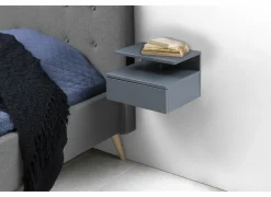 Nachtkastje licht grijs 35x32x23cm