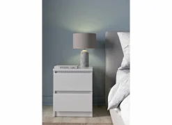 Nachtkastje Naia 40x50x50cm - decor - wit hoogglans