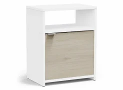 Nachtkastje Nano 41x28x51cm - decor - kronberg eik & wit