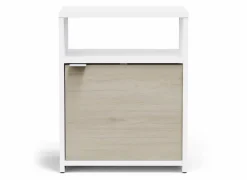 Nachtkastje Nano 41x28x51cm - decor - kronberg eik & wit