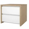 Nachtkastje Next 52x48H46cm - decor - wit & jackson hickory