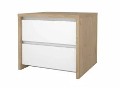Nachtkastje Next 52x48H46cm - decor - wit & jackson hickory
