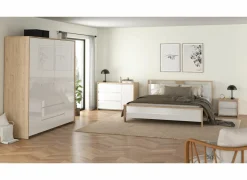 Nachtkastje Next 52x48H46cm - decor - wit & jackson hickory