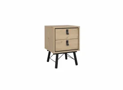 Nachtkastje Ry 44x41x60cm - decor - bruin & zwart