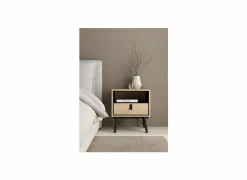 Nachtkastje Ry 54x41x60cm - decor - bruin & zwart