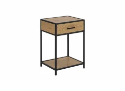 Nachtkastje 42x35x63cm - decor - eik