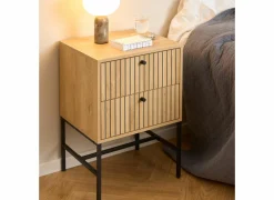 Nachtkastje 46x40x70cm - decor - bruin