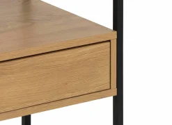 Nachtkastje 40x35x60cm - decor - eik & zwart