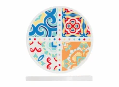 Cosy & Trendy Onderzetters voor glazen Ø10cm - stoneware - multicolor - set van 4