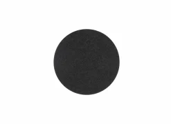 Onderzetters voor glazen Folze Ø10cm - vilt - zwart - set van 9