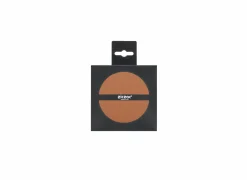 Onderzetters voor glazen Togo Ø10cm - lederlook - karamel - set van 4