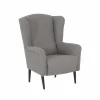 Oorfauteuil Canto 76x80x107cm - stof - taupe
