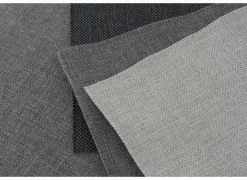 Oorfauteuil en poef Canto 76x80x107cm - stof - taupe