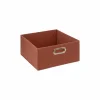 Opbergbox 31x31x15cm terracotta