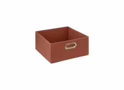Opbergbox 31x31x15cm terracotta