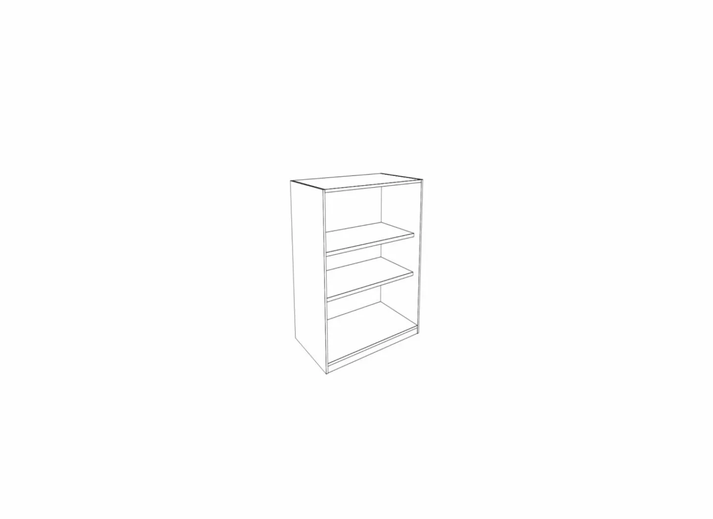 Opbergkast Capo 90x40x112cm - melamine - golden oak