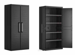 Keter Opbergkast Detroit 89cm - polypropyleen - zwart