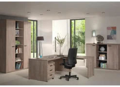 Opbergkast Rio 2 160x40x117cm - melamine - humus eik