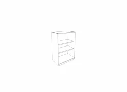 Opbergkast Rio 2 90x40x117cm - melamine - humus eik